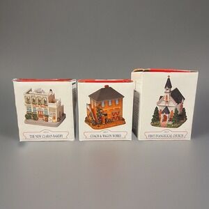 3 Liberty‎ Falls  Americana Collection 1994 - Church, Bakery & Wagon Works